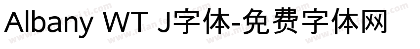 Albany WT J字体字体转换